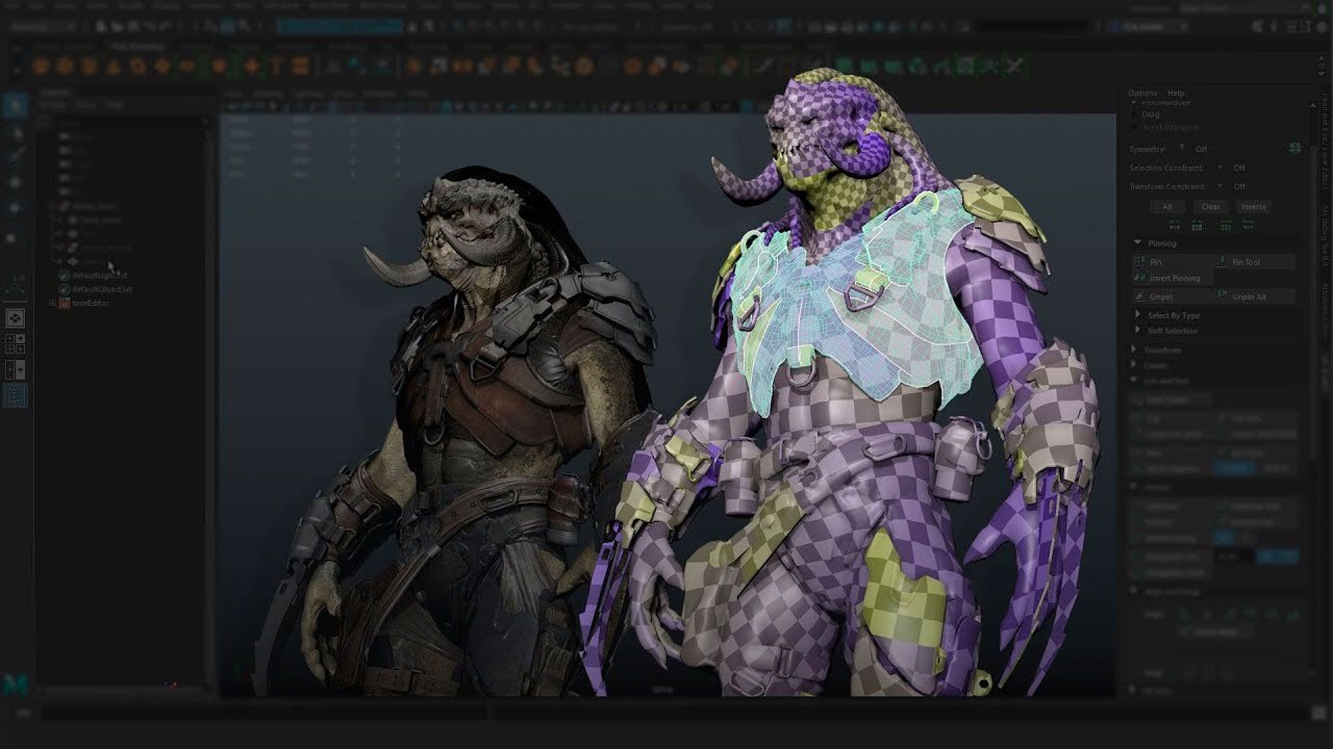 Introduction to the UV Toolkit in Autodesk Maya 2018